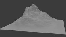 Mountain landscape render