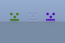 Smiley face ray traced scene